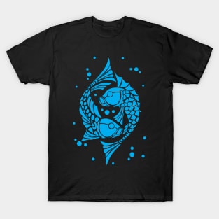 Blue koi fish. Symbol of good luck T-Shirt